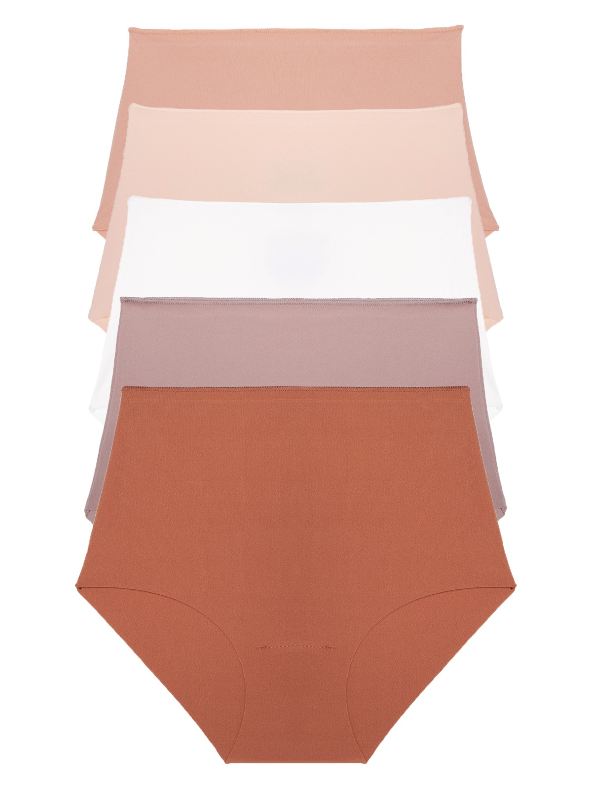 Nicoletta Kadın Külot Ekstra Yüksek Bel Lazer Kesim Esnek Iz Yapmayan 5 Li Paket Mıxcolor - Görsel 10