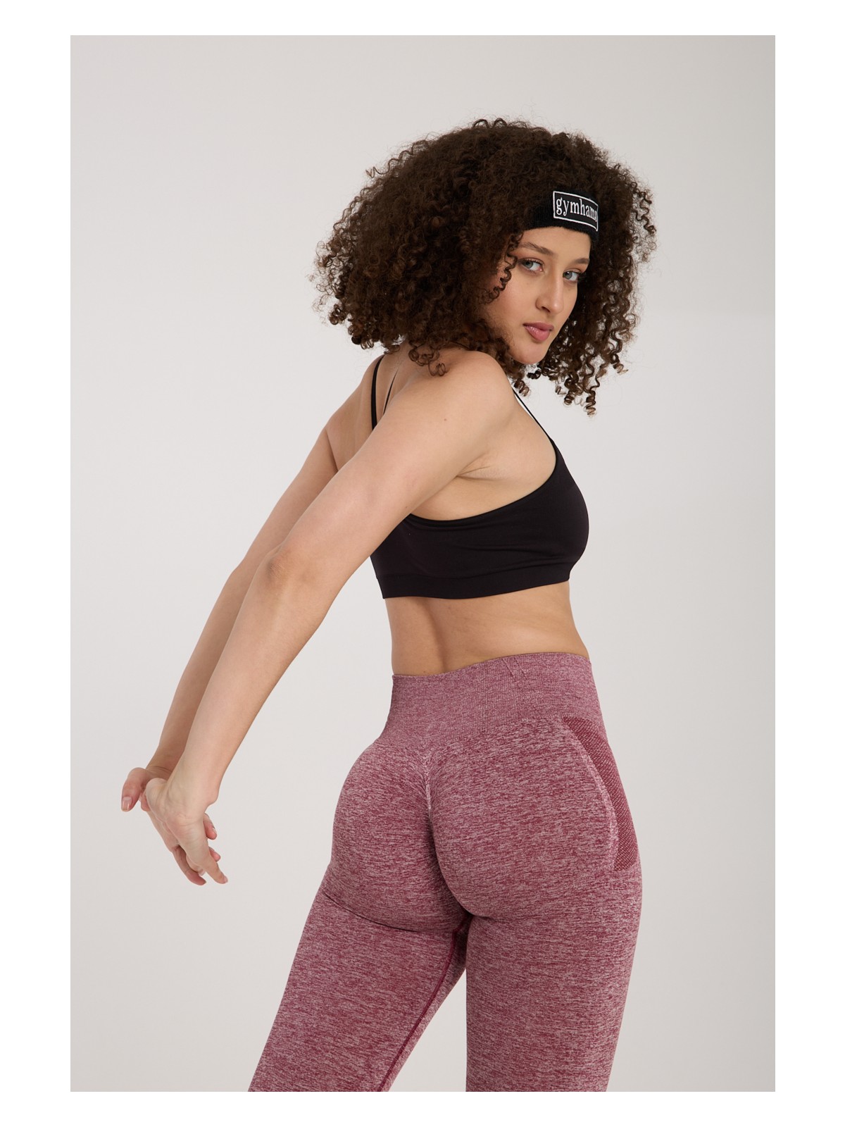 Gymhams Drop Kalçası Büzgülü Kalça Şekillendirici Push Up Toparlayıcı Kadın Spor Tayt - Görsel 4