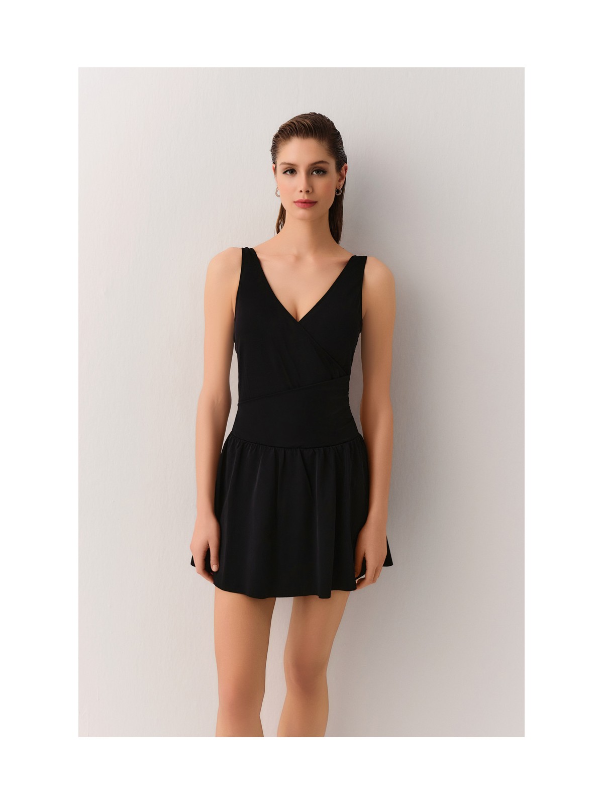 Suwen Kruvaze Etekli Korseli Toparlayıcı Mayo