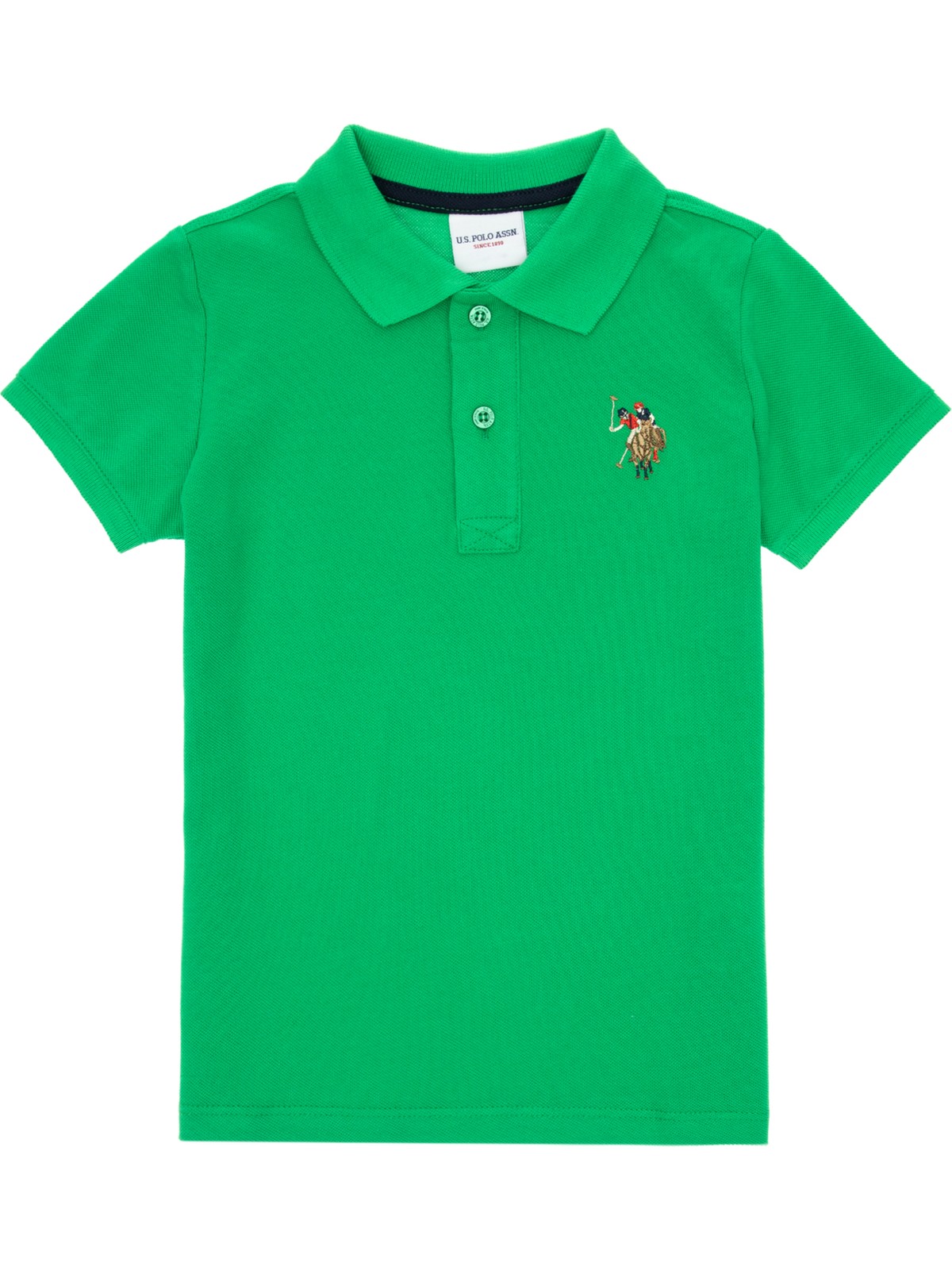 U.S. Polo Assn. Erkek Çocuk Elma Yeşili Basic Polo Yaka Tişört 50306484-VR020
