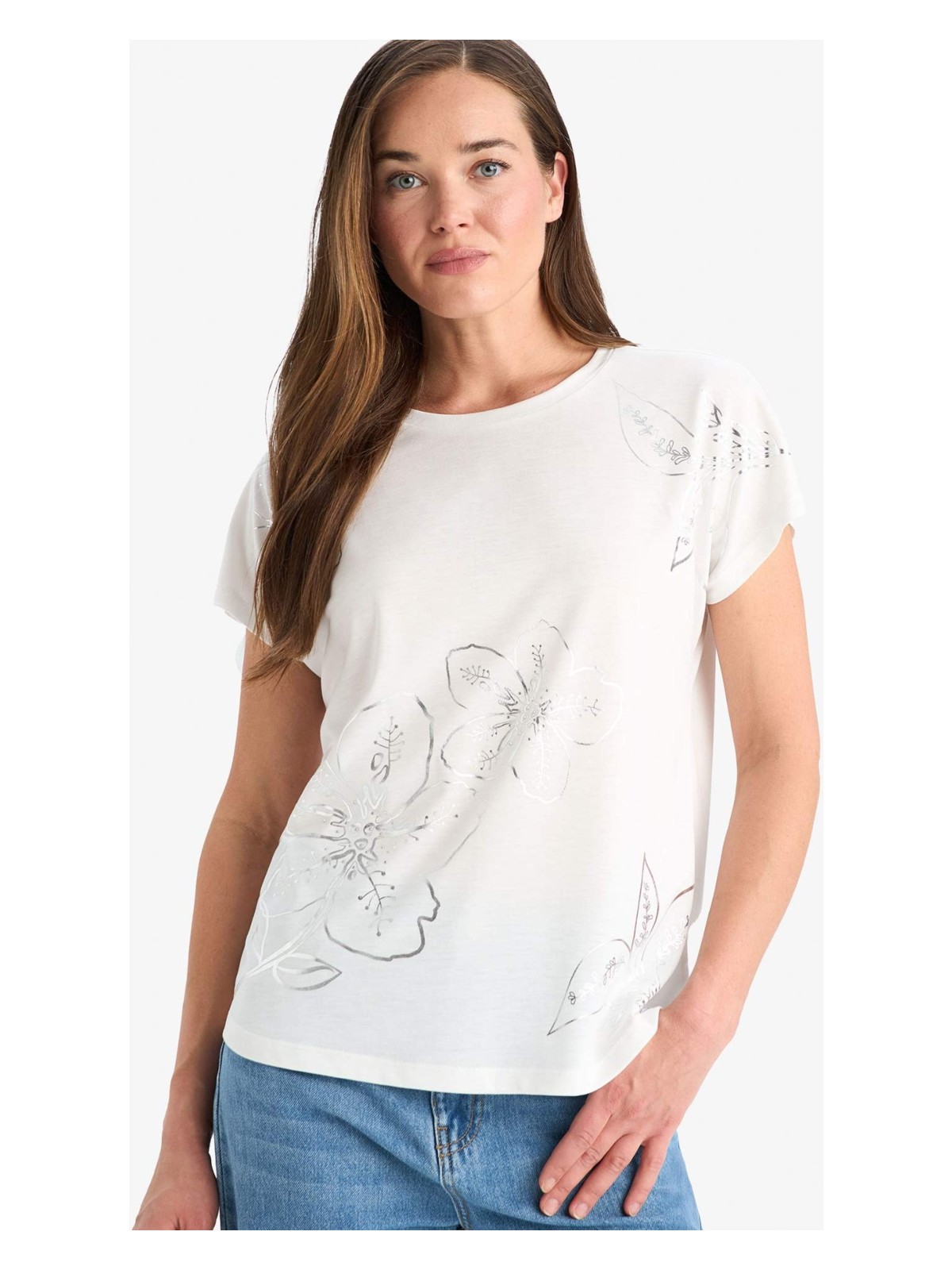 DeFacto Regular Fit Bisiklet Yaka Baskılı Kısa Kollu Tişört F4839AX25SM