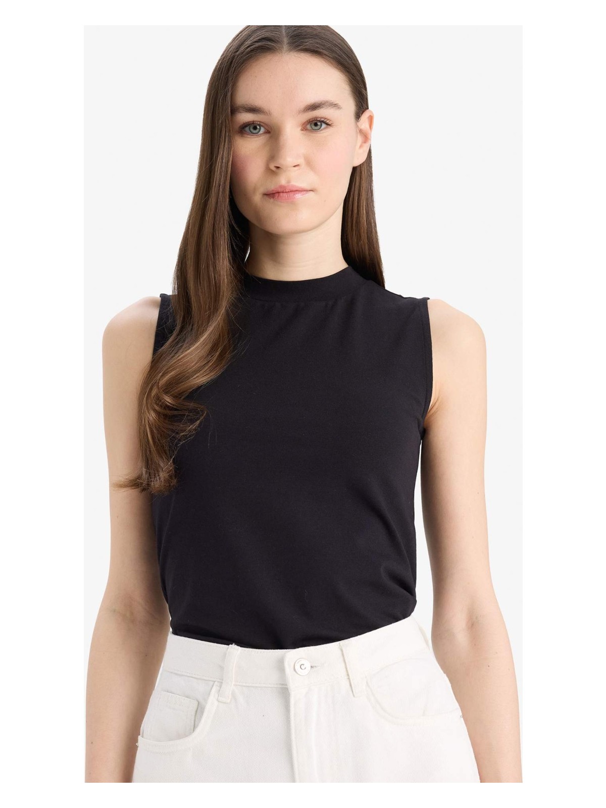 DeFacto Bisiklet Yaka Kolsuz Atlet D4894AX25SM - Görsel 4