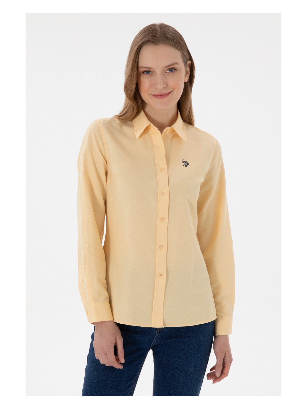 U.S. Polo Assn. U.s. Polo Assn. Kadın Bej Gömlek Basic 50307726-VR011