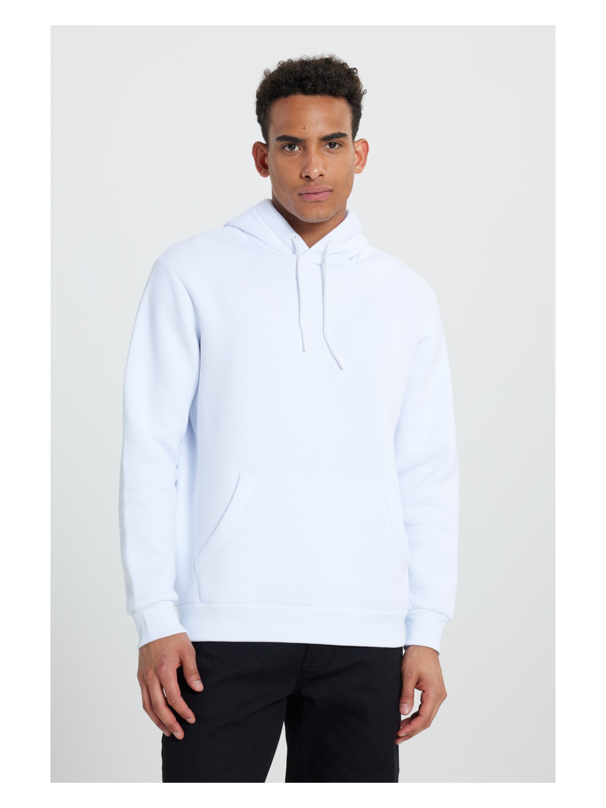 Altınyıldız Classics Erkek Lacivert Standart Fit Normal Kesim Içi Polarlı 3 Iplik Kapüşonlu Pamuklu Sweatshirt - Görsel 6