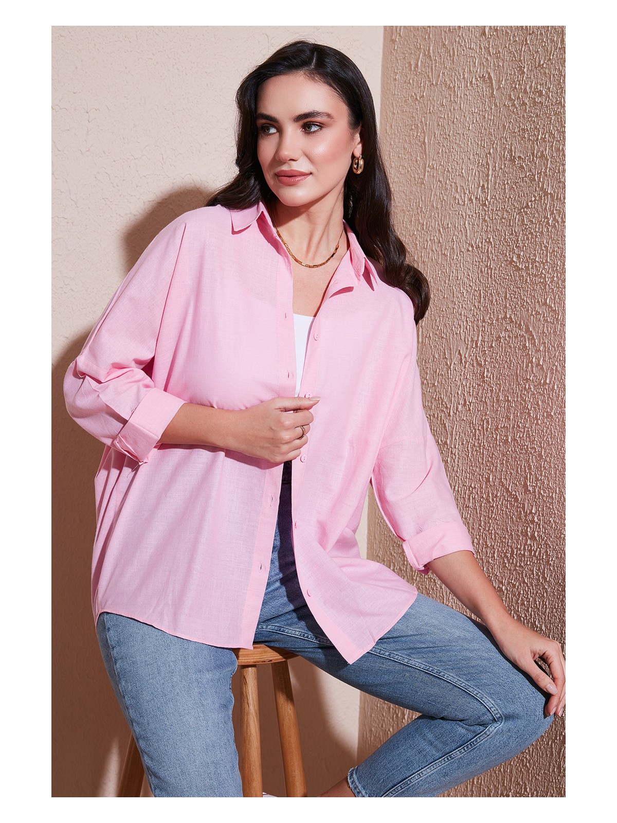 Sd Luxury Oversize Gömlek Bayan Gömlek 6781001