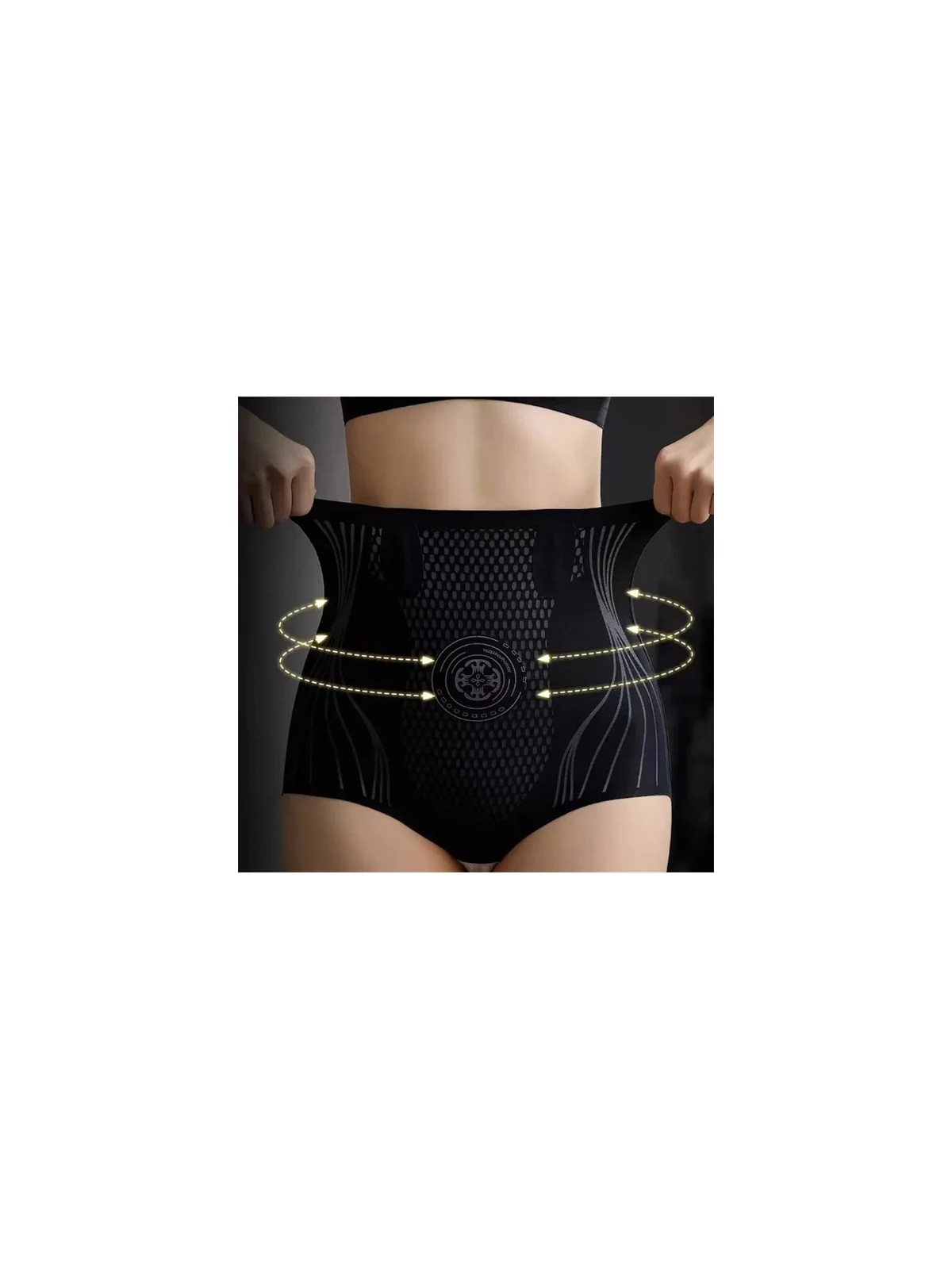 Sauna Suit Kadın Iyonizer Dikişsiz Yüksek Bel Korse Külot, V-Control Toparlayıcı Popo Sıkılaştıran Külot Korse - Görsel 3