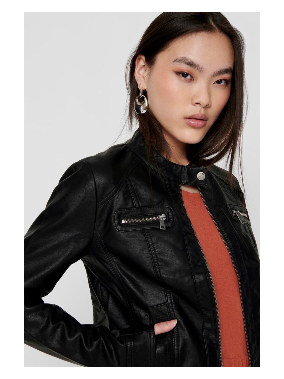 Only Deri Ceket Onlbandit Faux Leather Biker 15081400-Blk - Görsel 3