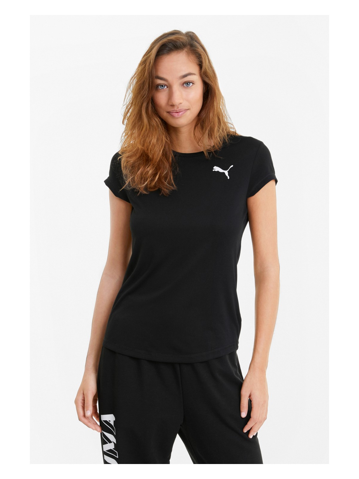 Puma ACTIVE TEE Siyah Kadın Kısa Kol T-Shirt