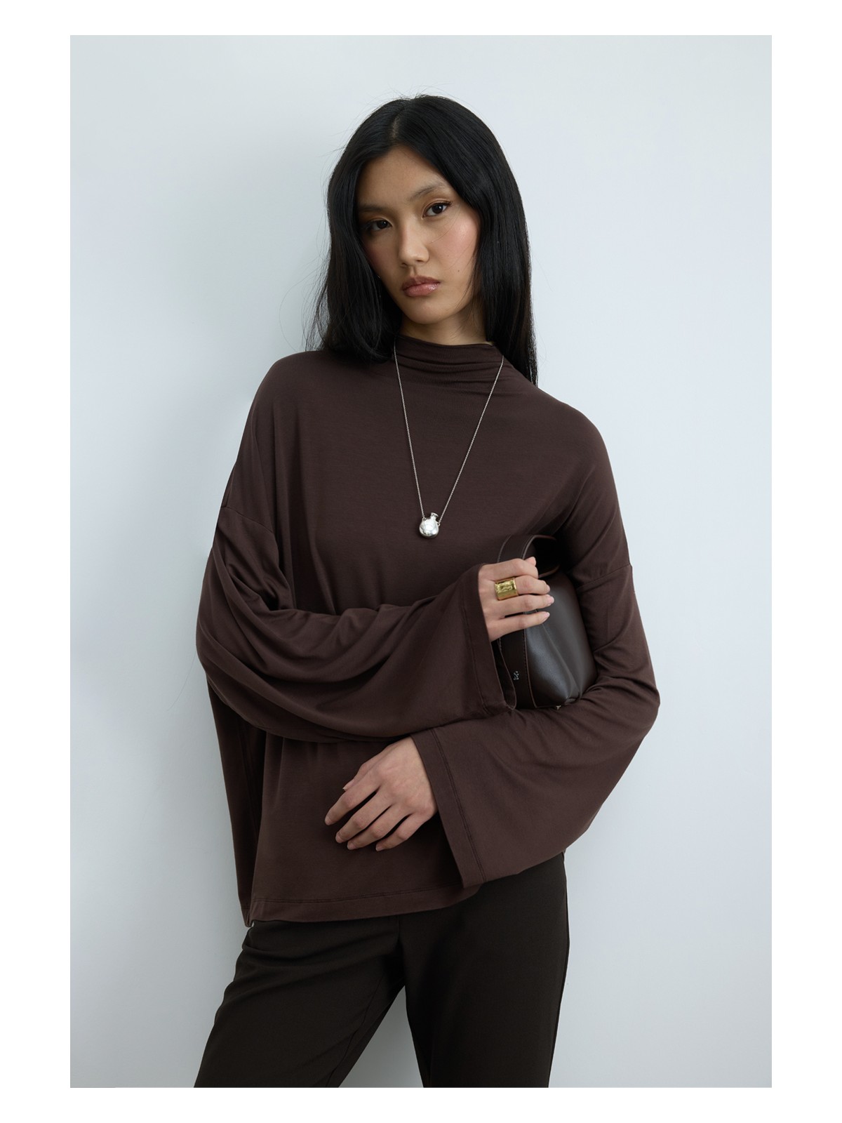 Suud Collection Füme Olivia Bluz - Görsel 3