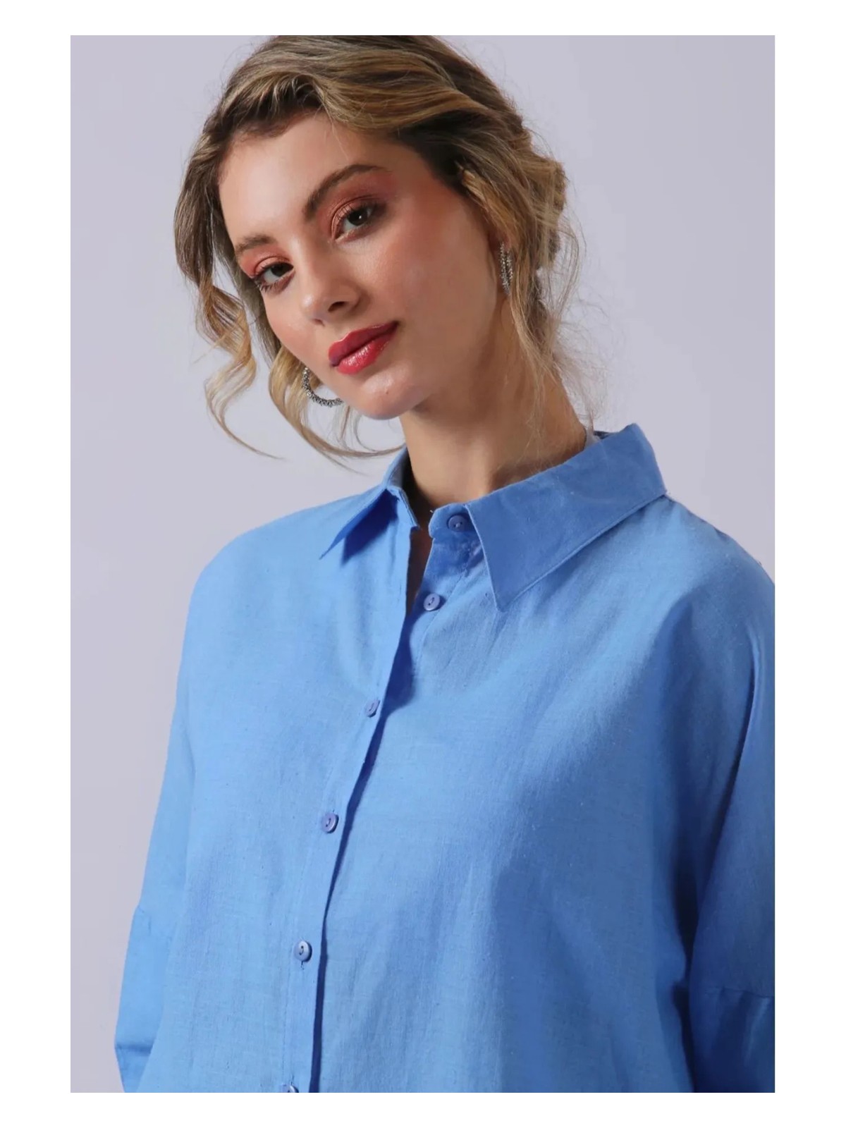 Sd Luxury Oversize Gömlek Bayan Gömlek 6781001 - Görsel 9