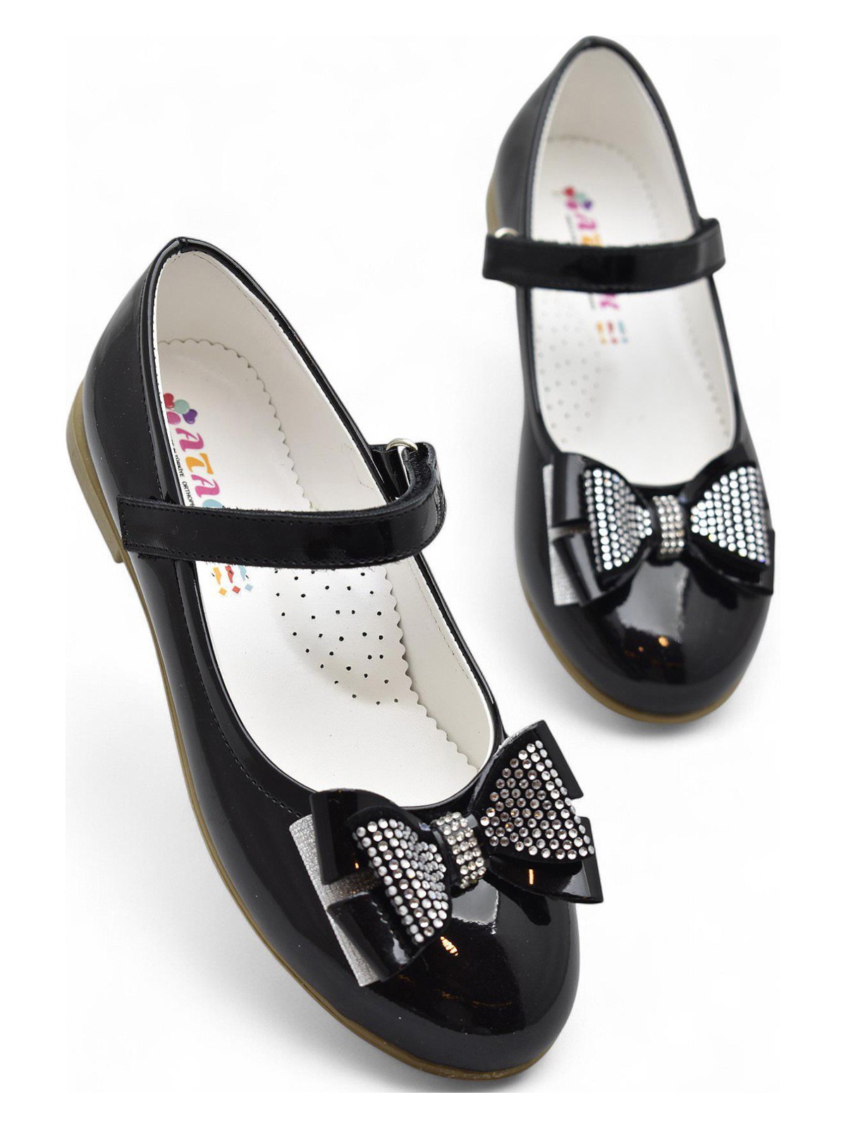 Ispartalılar 5952 Rahat Taban Tokalı Kız Çocuk Babet Ayakkabı Düğün Abiye Nişan Ayakkabısı - Görsel 3