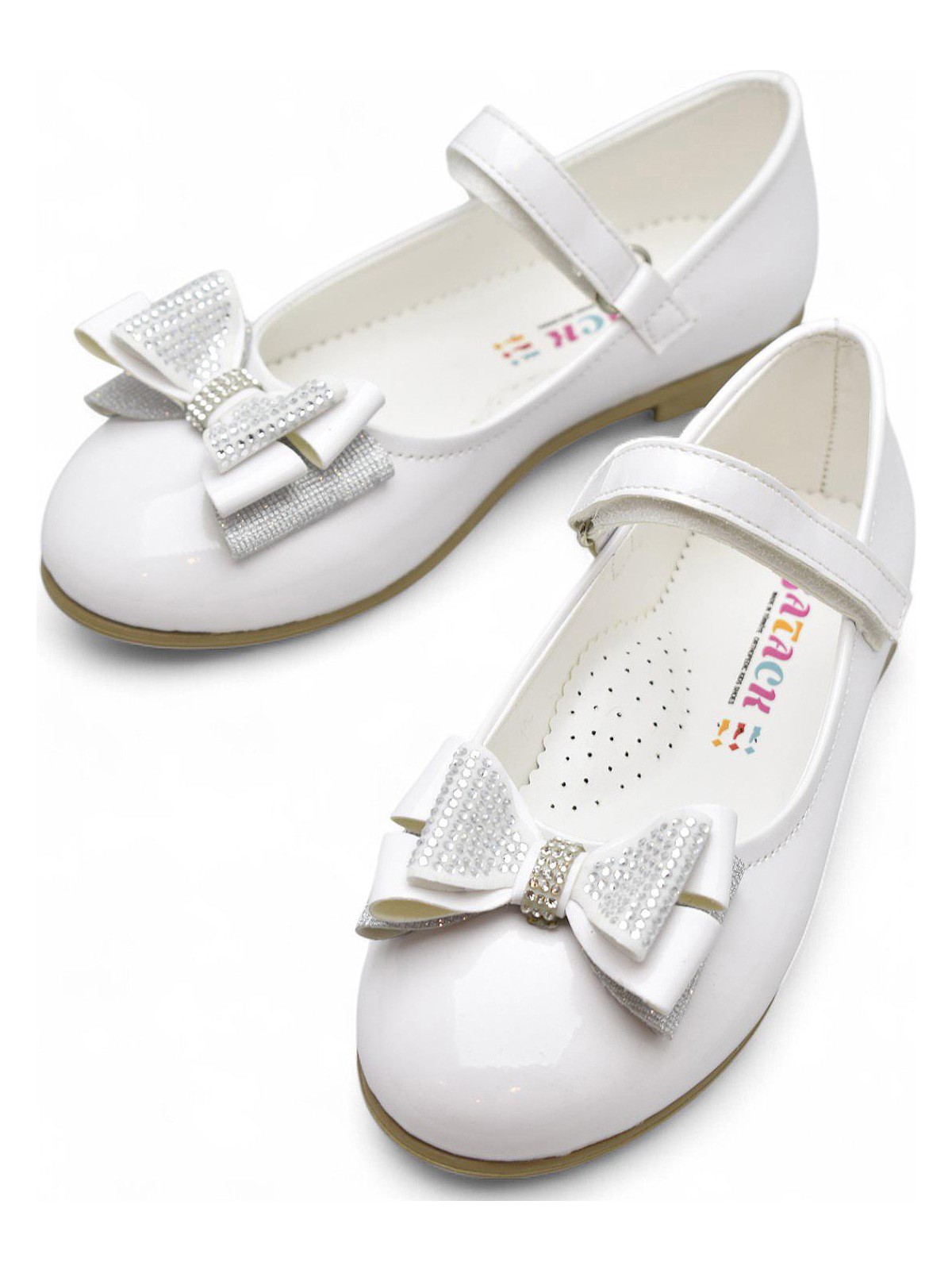 Ispartalılar 5952 Rahat Taban Tokalı Kız Çocuk Babet Ayakkabı Düğün Abiye Nişan Ayakkabısı