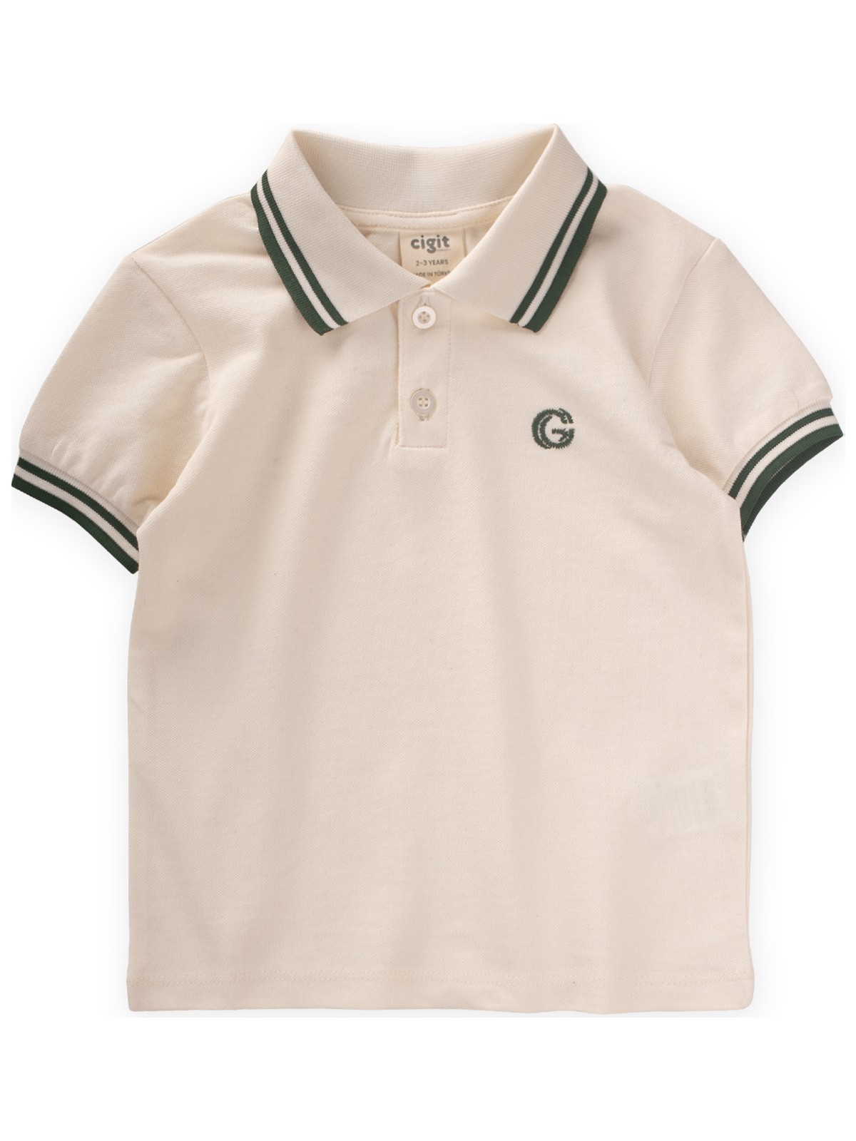 Cigit Nakışlı Polo Yaka T-Shırt 2-10 Yaş Lacivert - Görsel 3