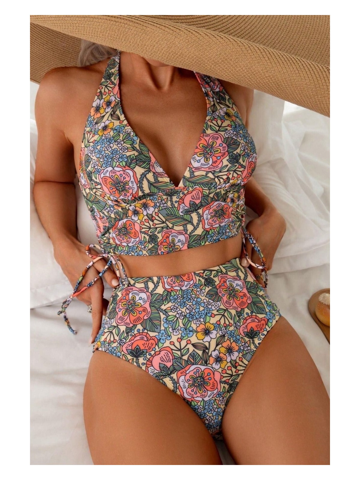 Bella Notte Kadın Kaplı Astarlı Yüksek Bel Bikini Takımı