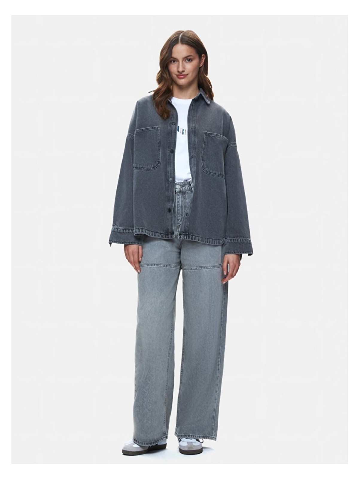 LTB Kadın Jeannıe Oversıze Jean Gömlek