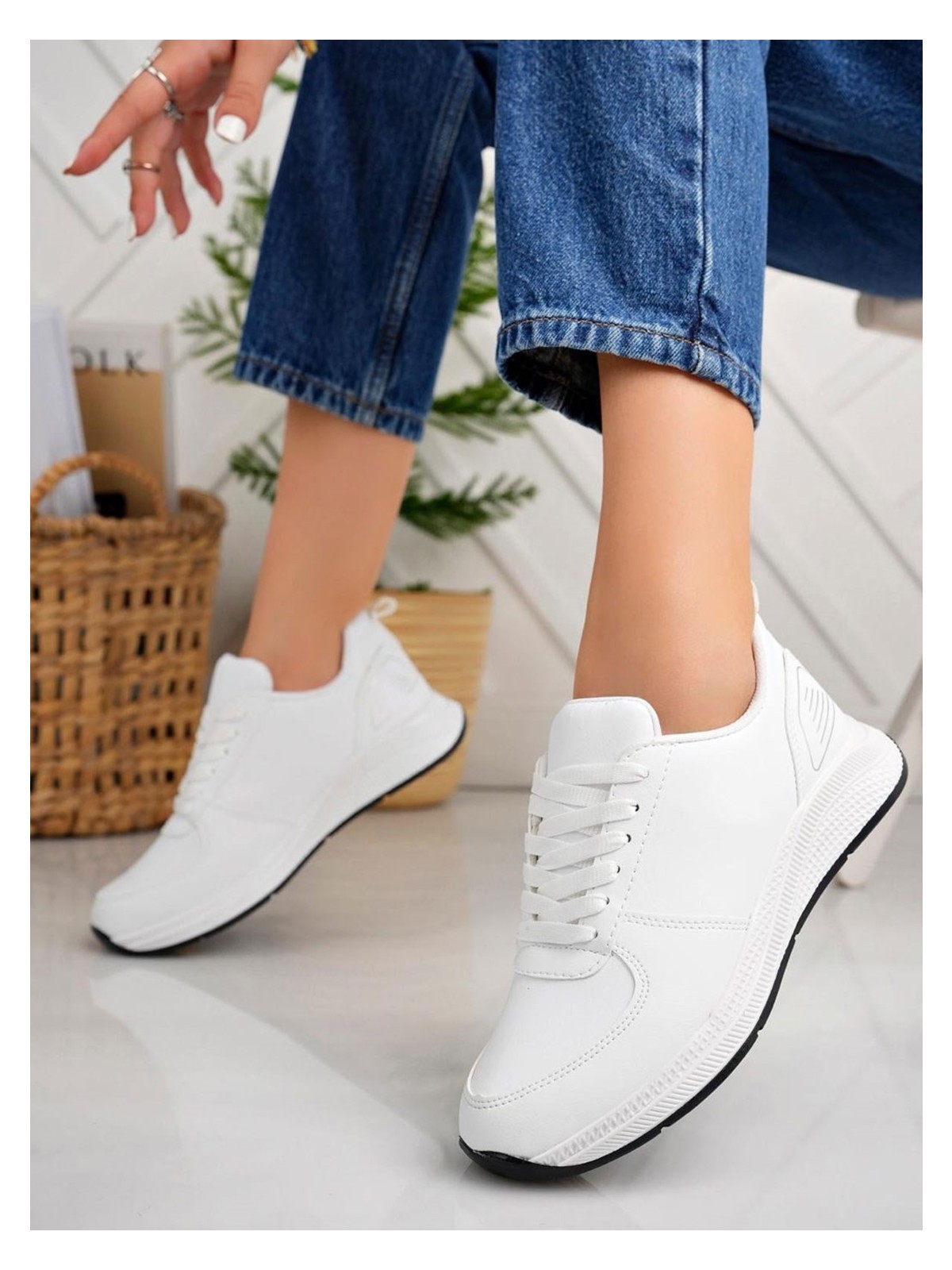 Albishoes Unisex Kışlık Mevsimlik Sneaker Rahat Taban Günlük Kadın Erkek Cilt Sneaker Spor Ayakkabı - Görsel 4