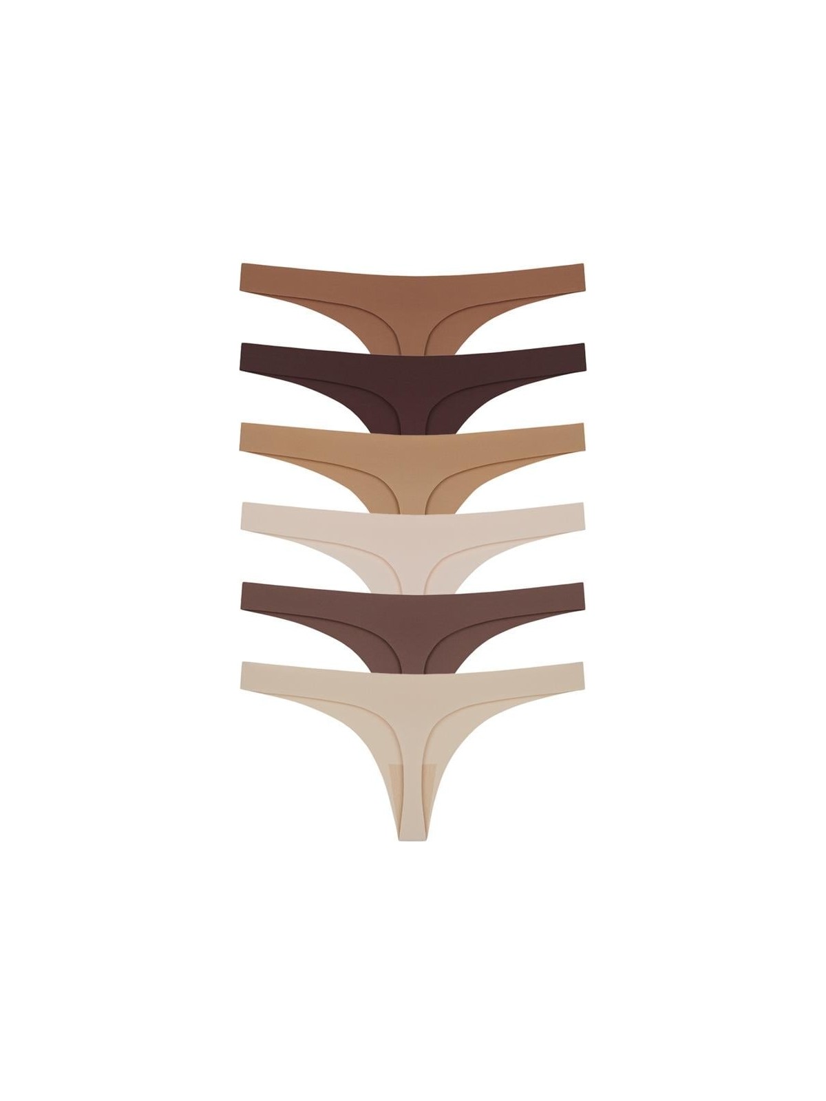 Cottonhill Lazer Kesim Kadın Tanga Külot 6'lı Paket