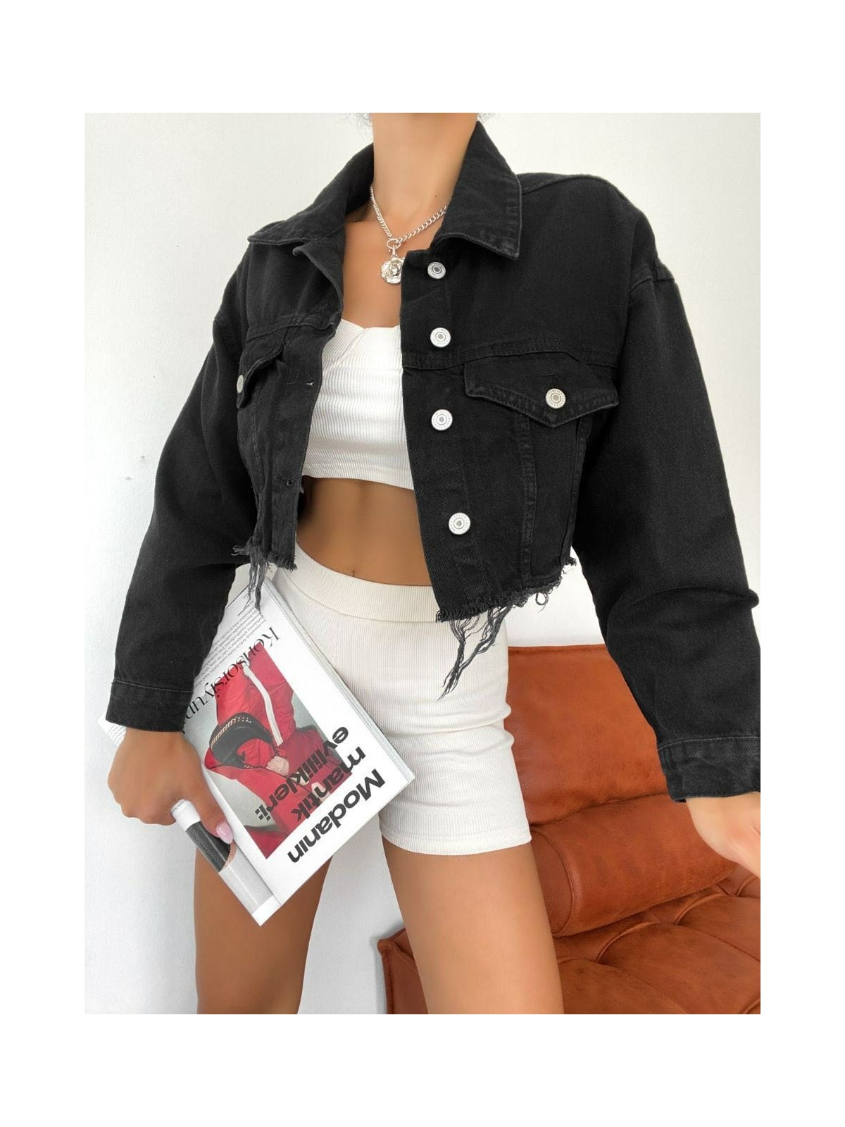 Aida Fashion Denim Ceket - Görsel 3