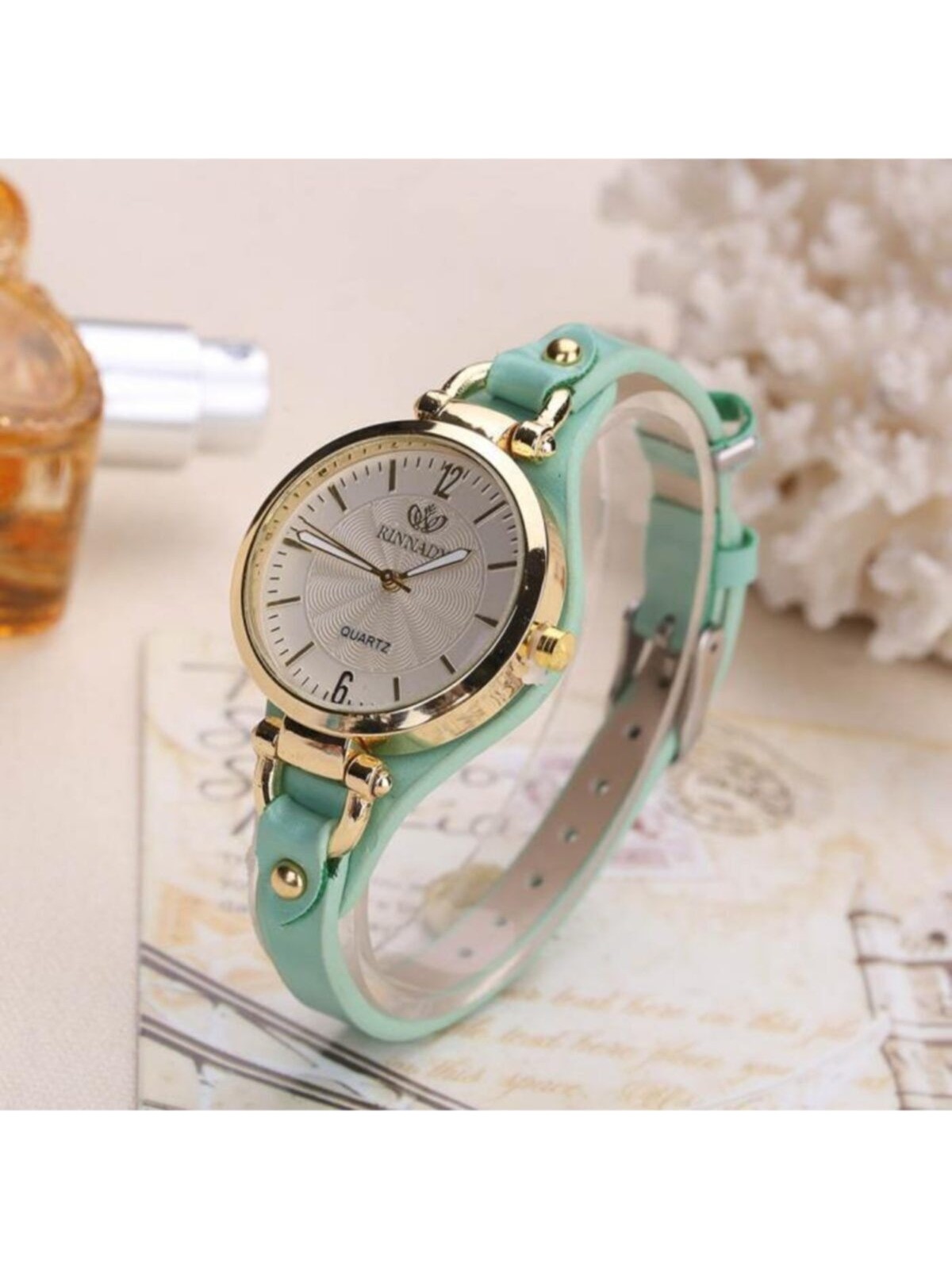 Toz Vintage Gyrox Kadın Kol Saati – Vintage Retro Tasarım, Quartz Mekanizma, Metal Kasa, Deri Kordon, Günlük Kullanıma Uygun