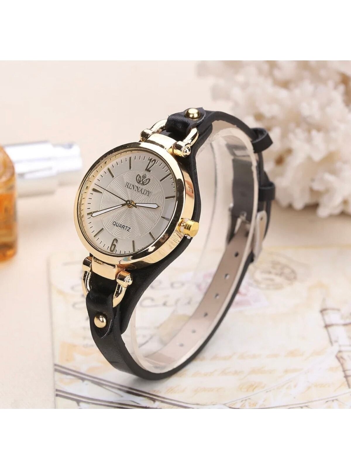 Toz Vintage Gyrox Kadın Kol Saati – Vintage Retro Tasarım, Quartz Mekanizma, Metal Kasa, Deri Kordon, Günlük Kullanıma Uygun - Görsel 5