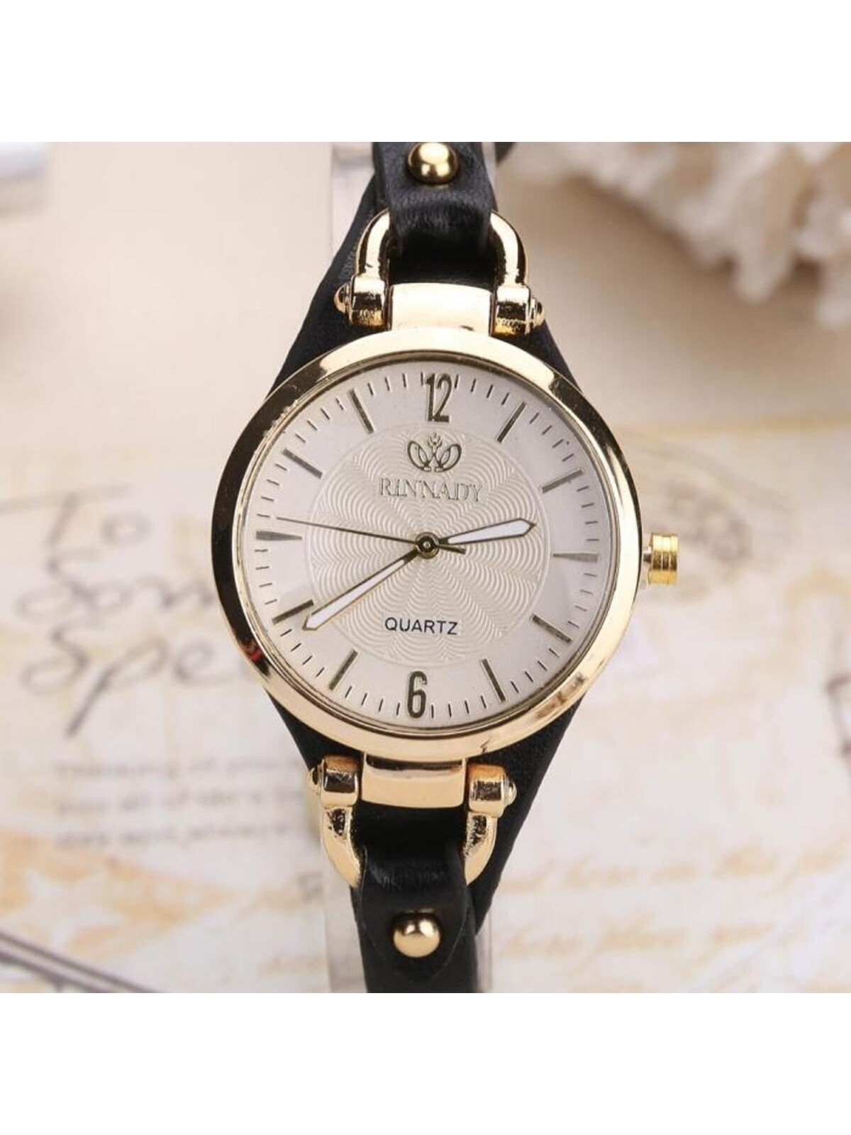 Toz Vintage Gyrox Kadın Kol Saati - Vintage Retro Tasarım, Quartz Mekanizma, Metal Kasa, Deri Kordon, Su Geçirmez Değil - Görsel 3