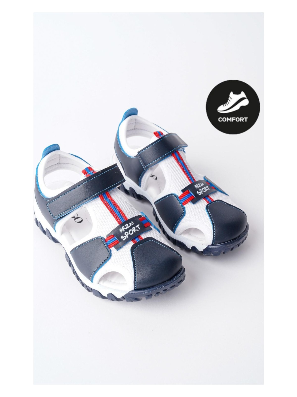 Muggo Tweety Garantili Günlük Ortopedik Hafif Taban Önü Kapalı Cırtlı Unisex Çocuk Sandalet - Görsel 4