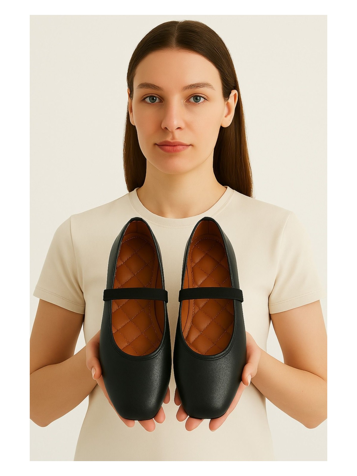 Stwenn Kadın Babet Hafif Rahat Taban Ortopedik Süet Anne Ayakkabısı Ev Babeti - Görsel 5