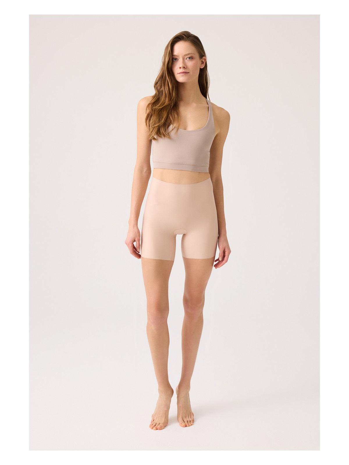 Los Ojos Lazer Kesim Yüksek Bel Görünmez Boxer High Waisted Boyshort - Görsel 3