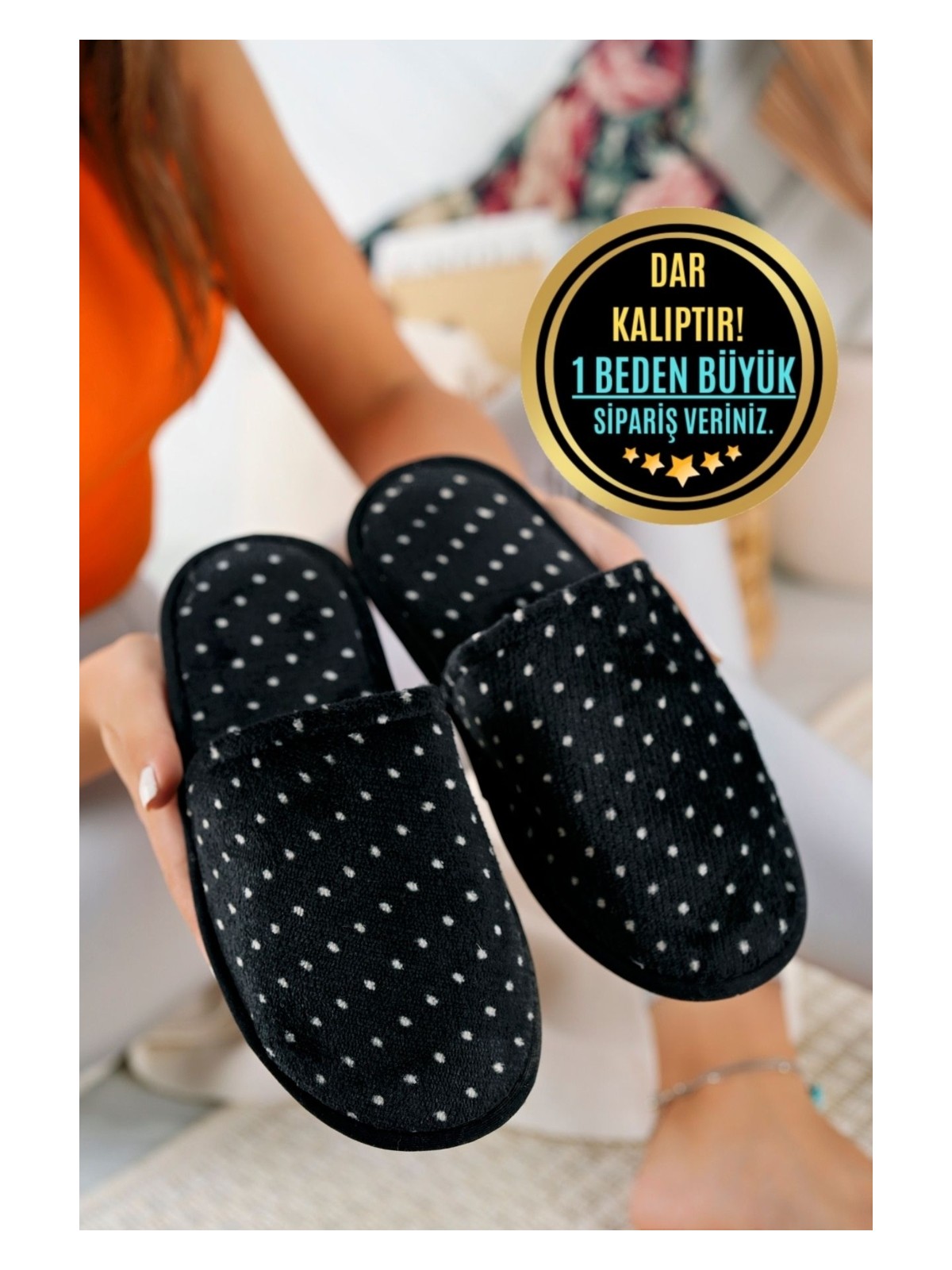 Moda Fırsat Kadın Kışlık Terlik Peluş Yıkanabilir Günlük Ev Terliği Misafir Çeyiz Bohça Gelin Terliği - Görsel 4