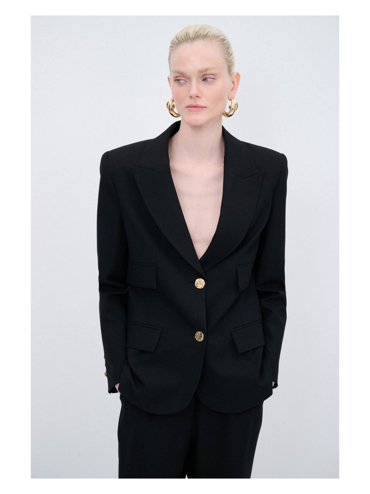 adL Adl Mono Kapama Ceket Siyah 11944239000