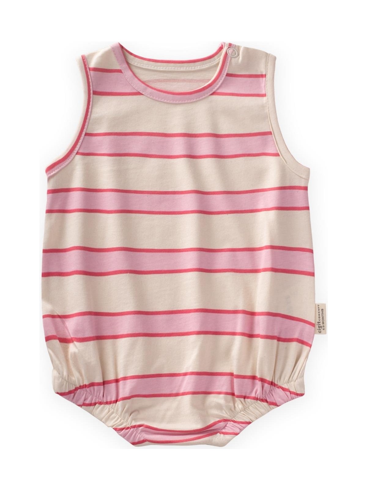 Cigit Çizgili Zıbın 0-3 Yaş Fuşya Çizgili - Görsel 3