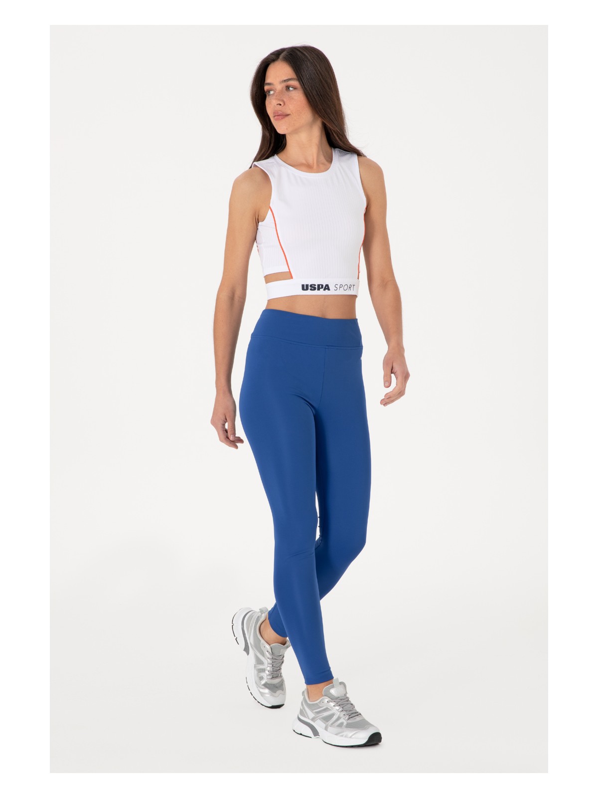 U.S. Polo Assn. Kadın Siyah Yüksek Bel Spor Tayt 50312978-VR046 - Görsel 4