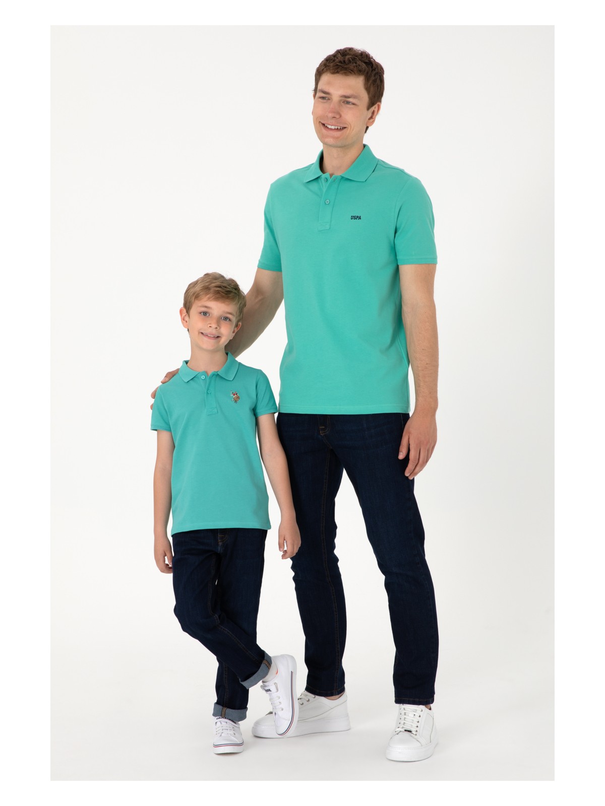 U.S. Polo Assn. Erkek Çocuk Elma Yeşili Basic Polo Yaka Tişört 50306484-VR020 - Görsel 9