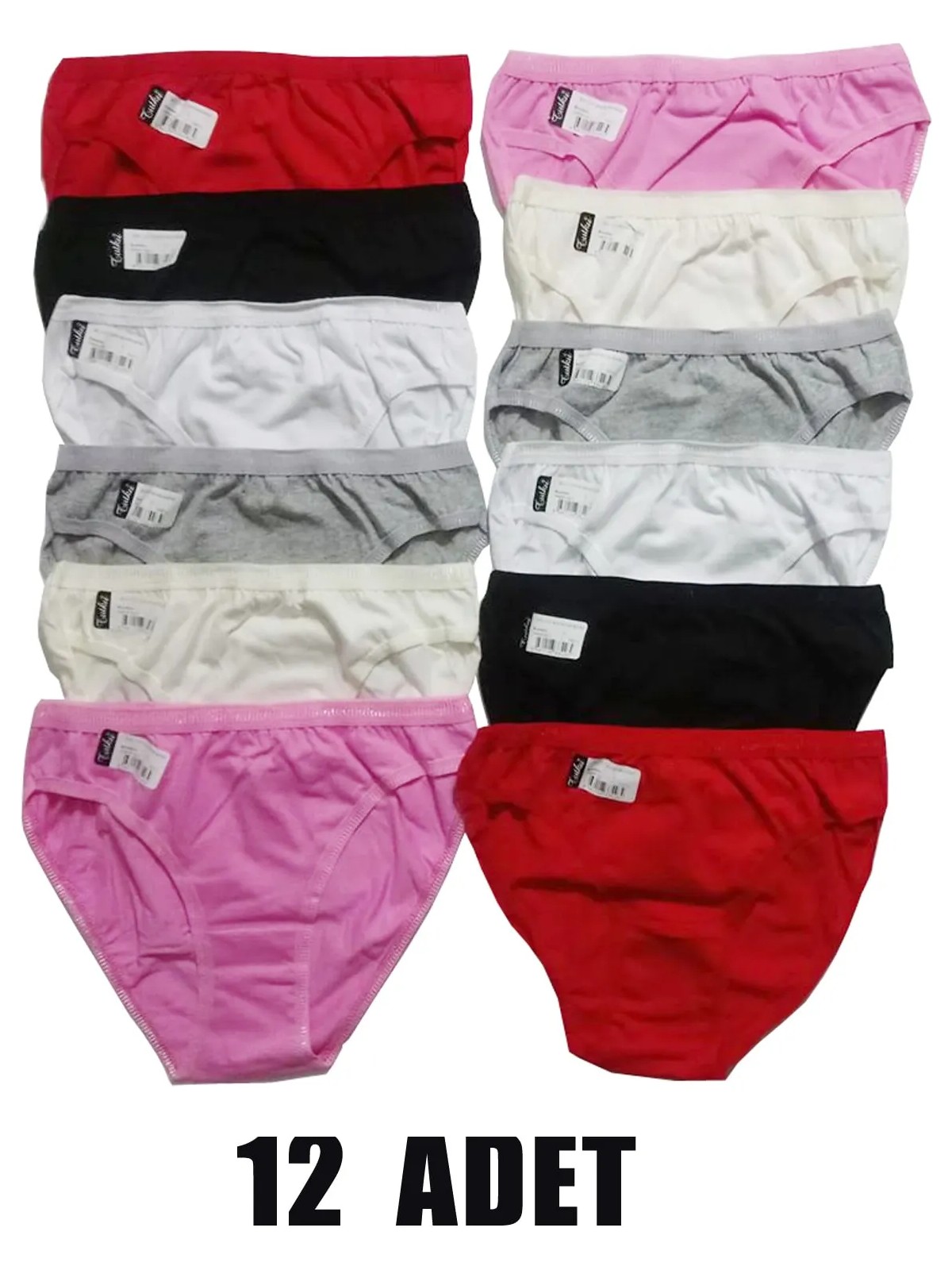 Genel Tutku 0531-12 12'li Bayan Bikini Seti Karışık Renkler ile Yaz Plaj Modası