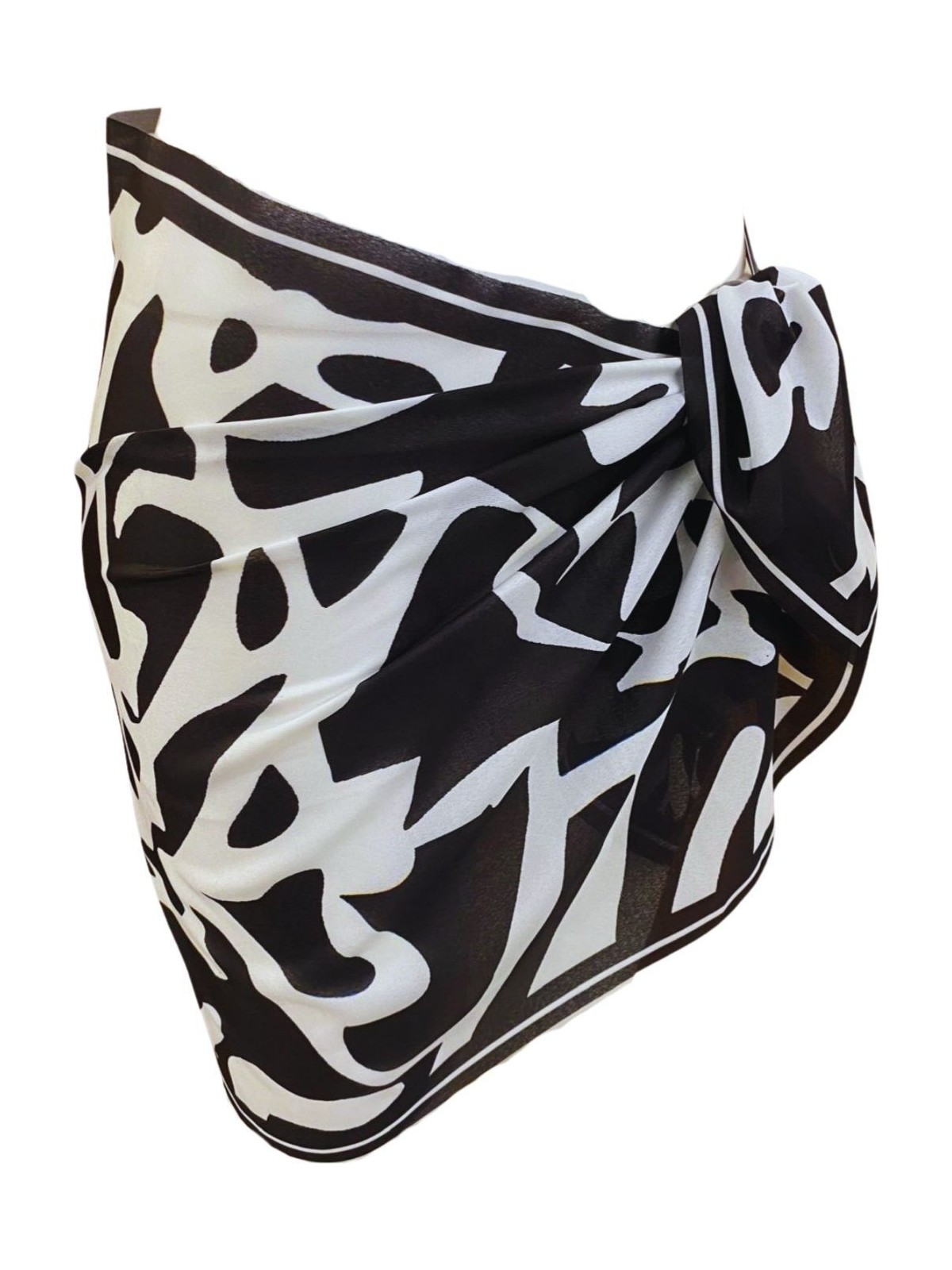 Tarzını Seç Kısa Pareo - Geometrik Model 150X50 cm