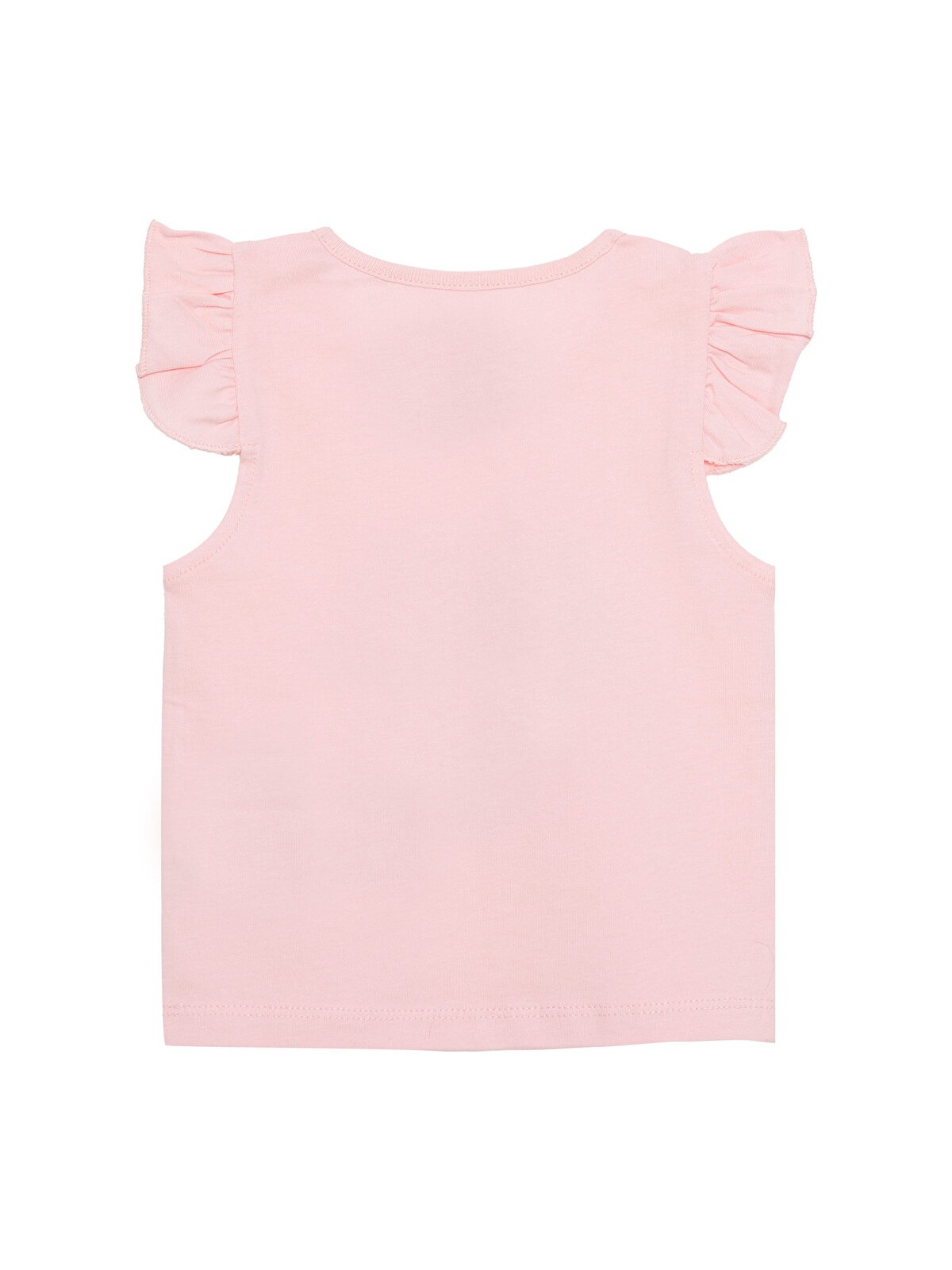HelloBaby Basic Kız Kelebek ve Papatya Baskılı Atlet T-Shirt Kız Bebek - Görsel 2