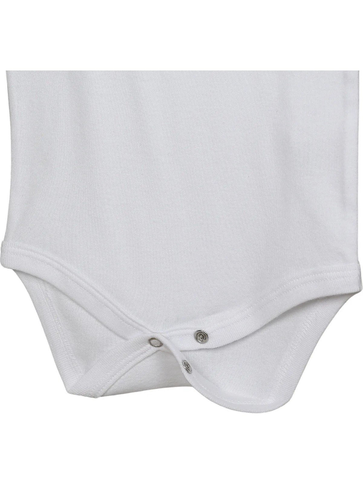 HVC Bebek Body Askılı Atlet Body Ribanalı Pamuklu Zıbın Beyaz 5li Unisex - Görsel 2