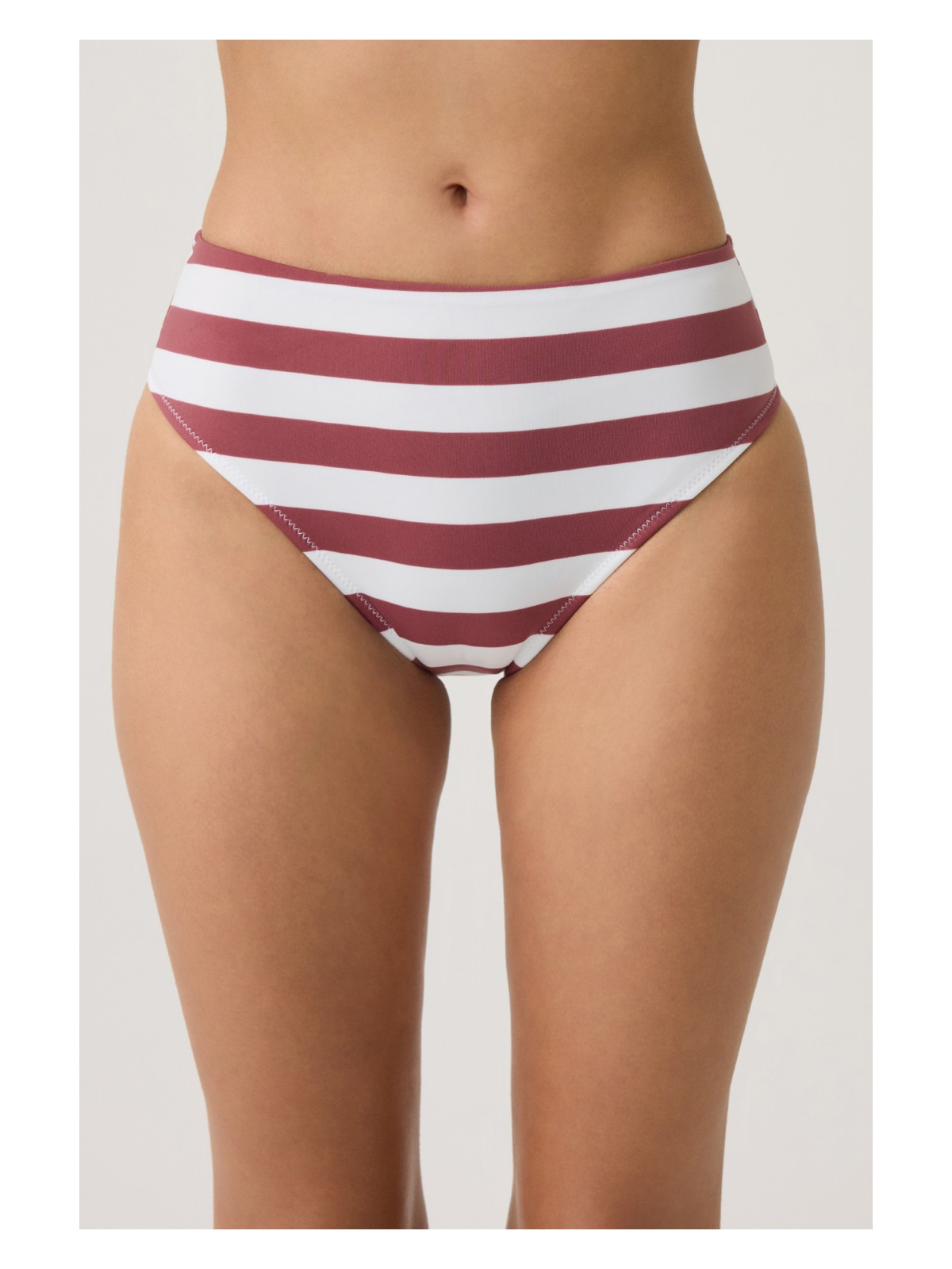 Los Ojos Siyah Yüksek Bel Bikini Altı Sporty Bottom - Görsel 6