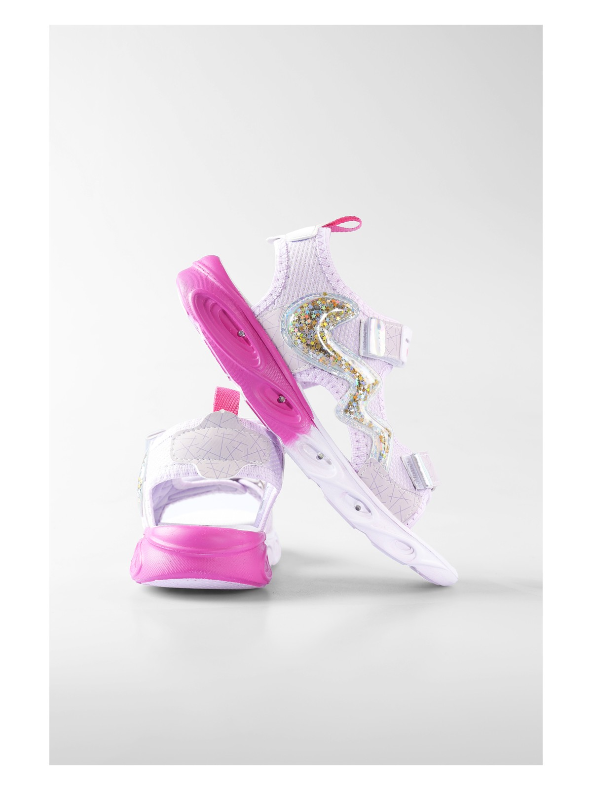 Vicco 332.F25Y.179 Legendy Filet Işıklı Phylon Lila Kız Çocuk Sandalet