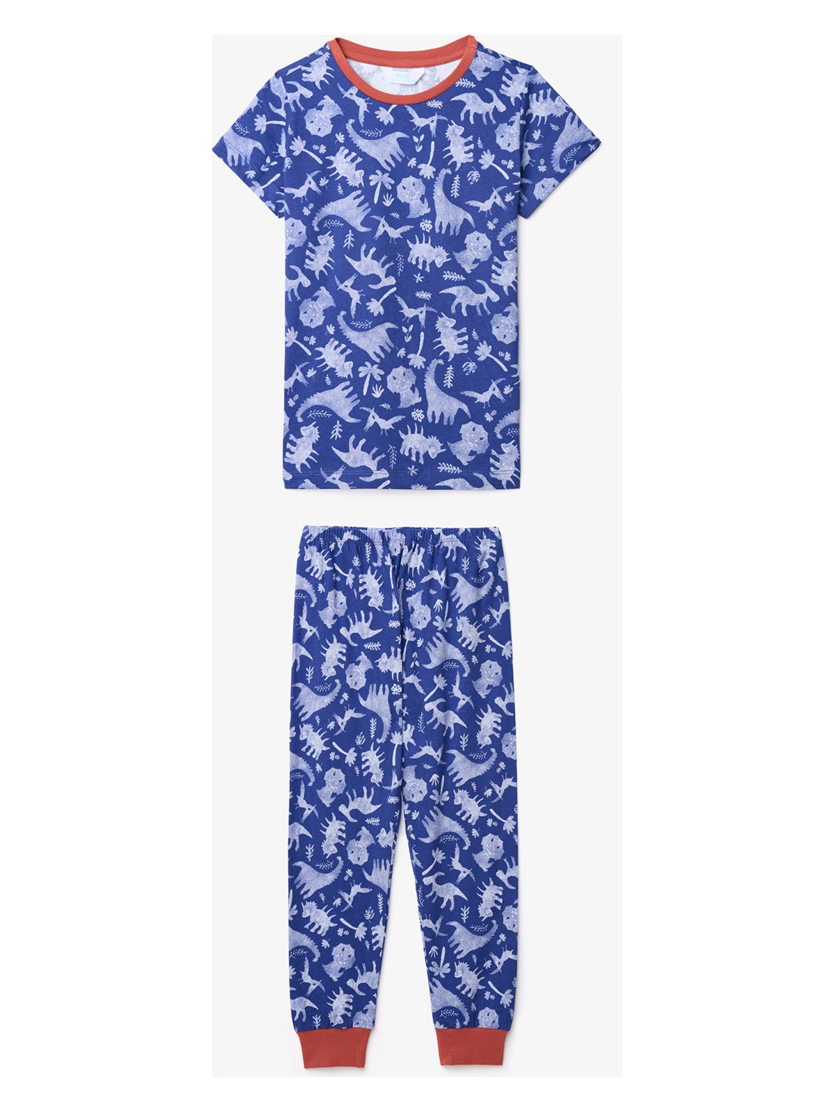 Penti Erkek Çocuk Wild Pamuklu Koyu Mavi Pijama Takımı