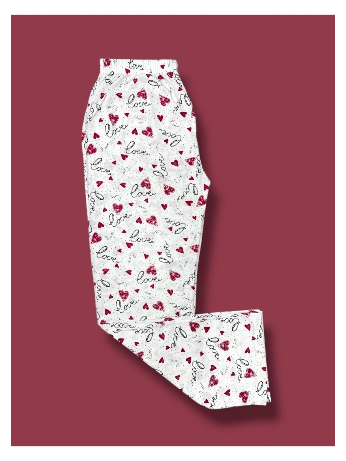 Erdenay Tekstil Desenli Penye Kadın Pijama Altı