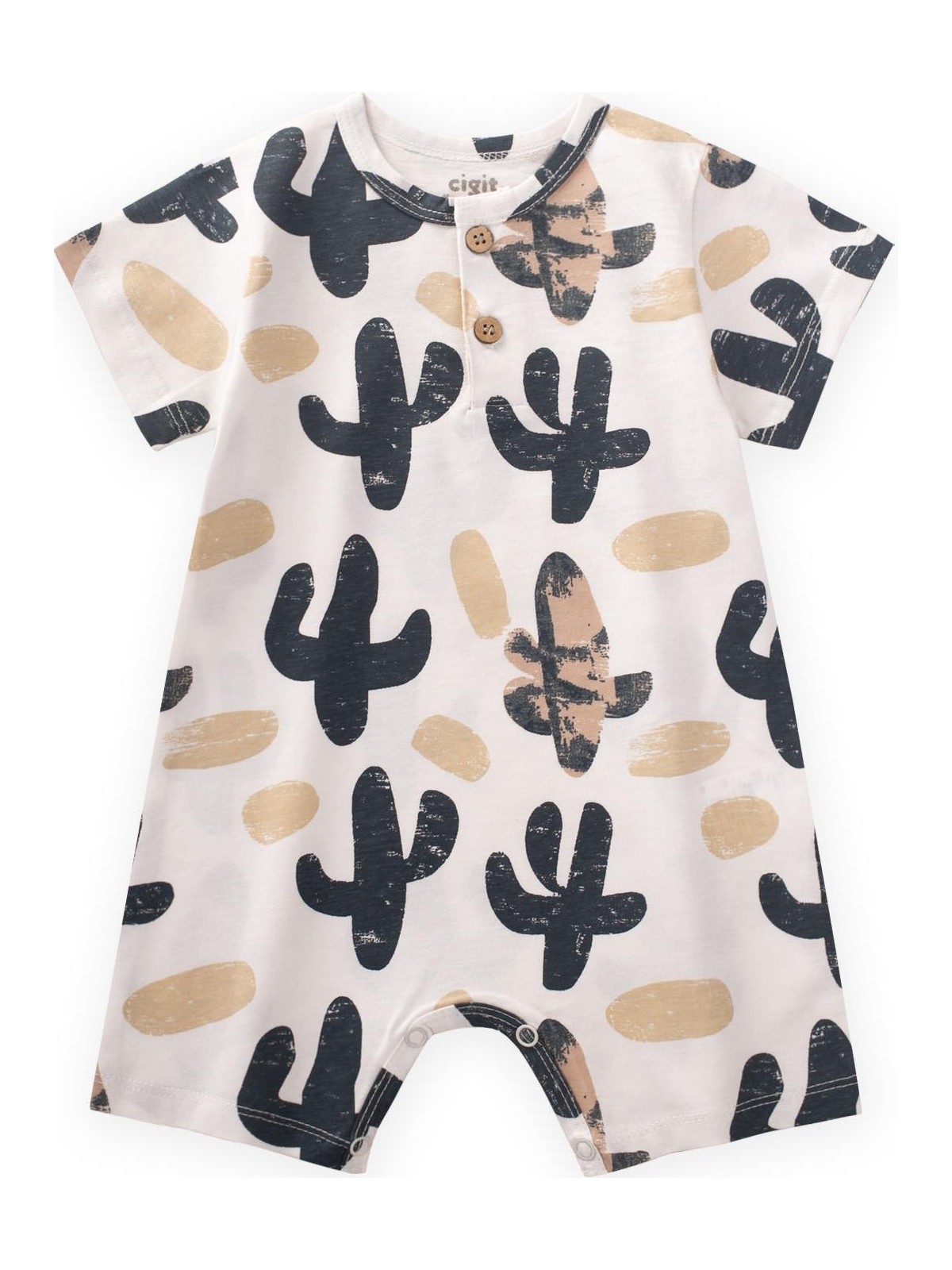 Cigit Desenli Tulum 0-4 Yaş Kırık Beyaz