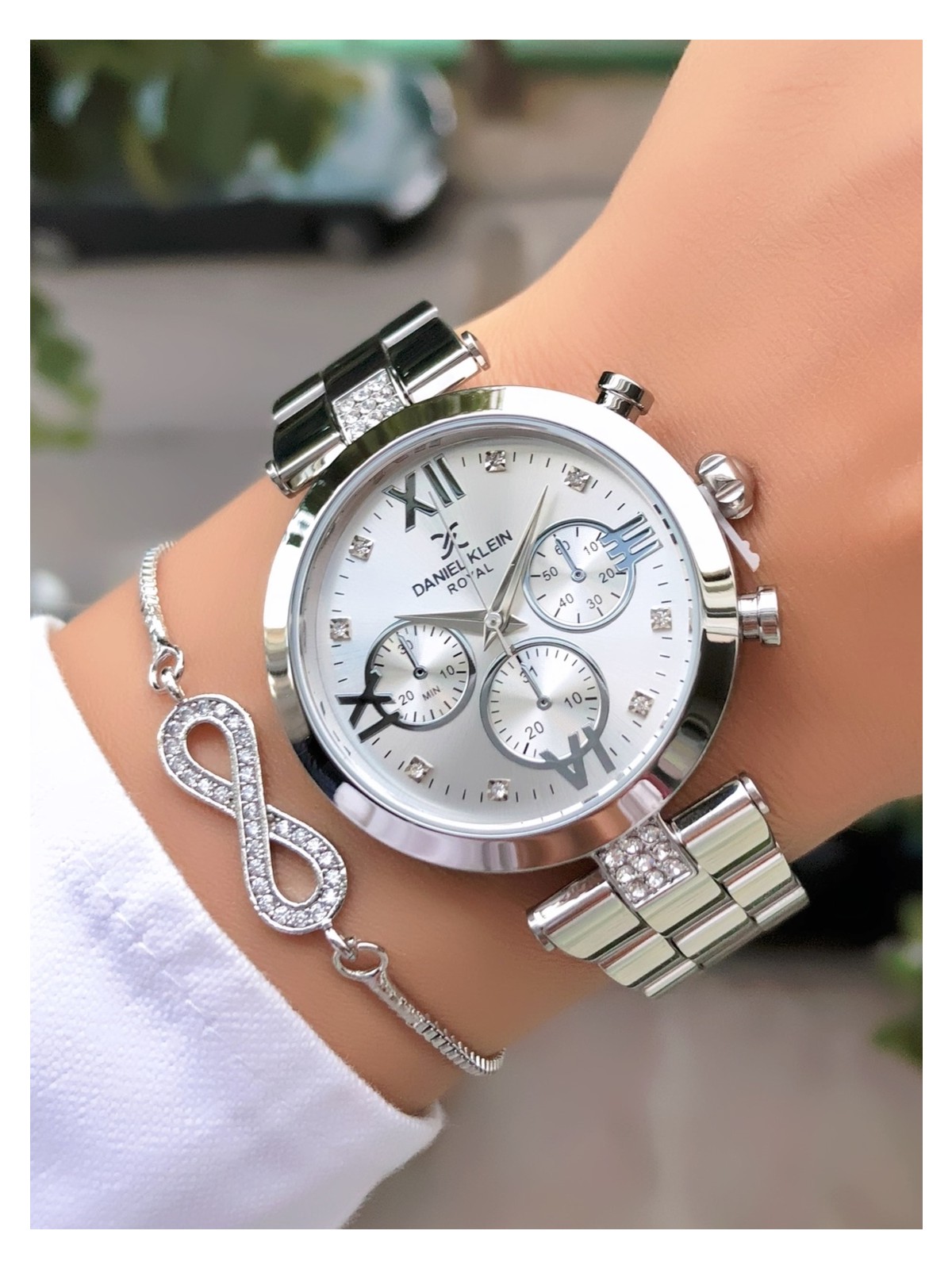 Daniel Klein Orijinal Çelik Kordon Kadın Kol Saati 3 Atm Su Geçirmezlik Gümüş Renk Bileklik Hediyeli DK377C1