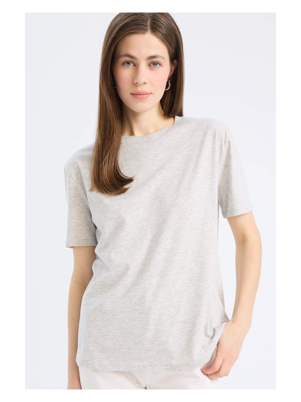 DeFacto %100 Pamuk Basic Tişört W9584AZ25SP - Görsel 6