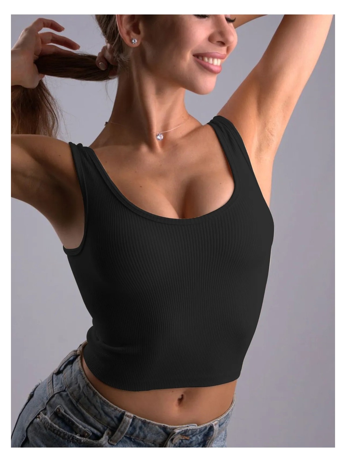 Mistirik Marsala Model Seamles Straplez Sütyen Crop Crop Siyah Renk