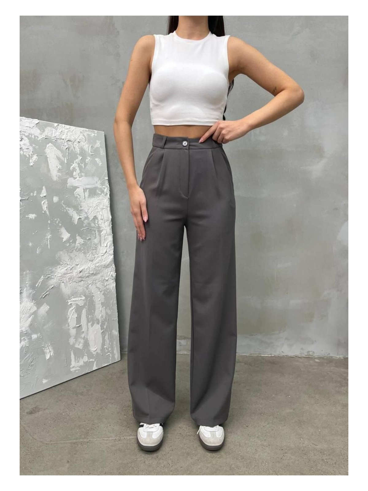 Rawea Kadın Palazzo Pantolon Dabıl Kumaş