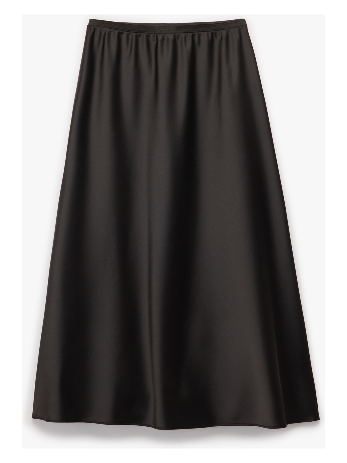 Koton Standart Bel Regular Fit Saten Midi Etek