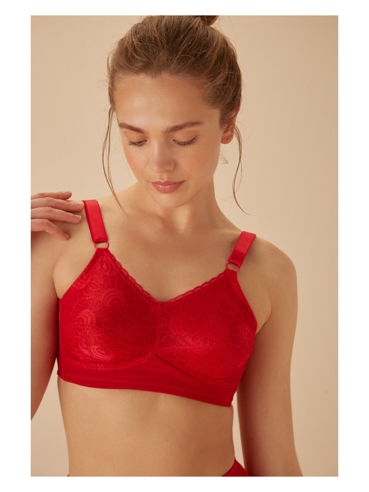 Suwen Miranda Dantelli Küçültücü Balensiz Sütyen - Görsel 3