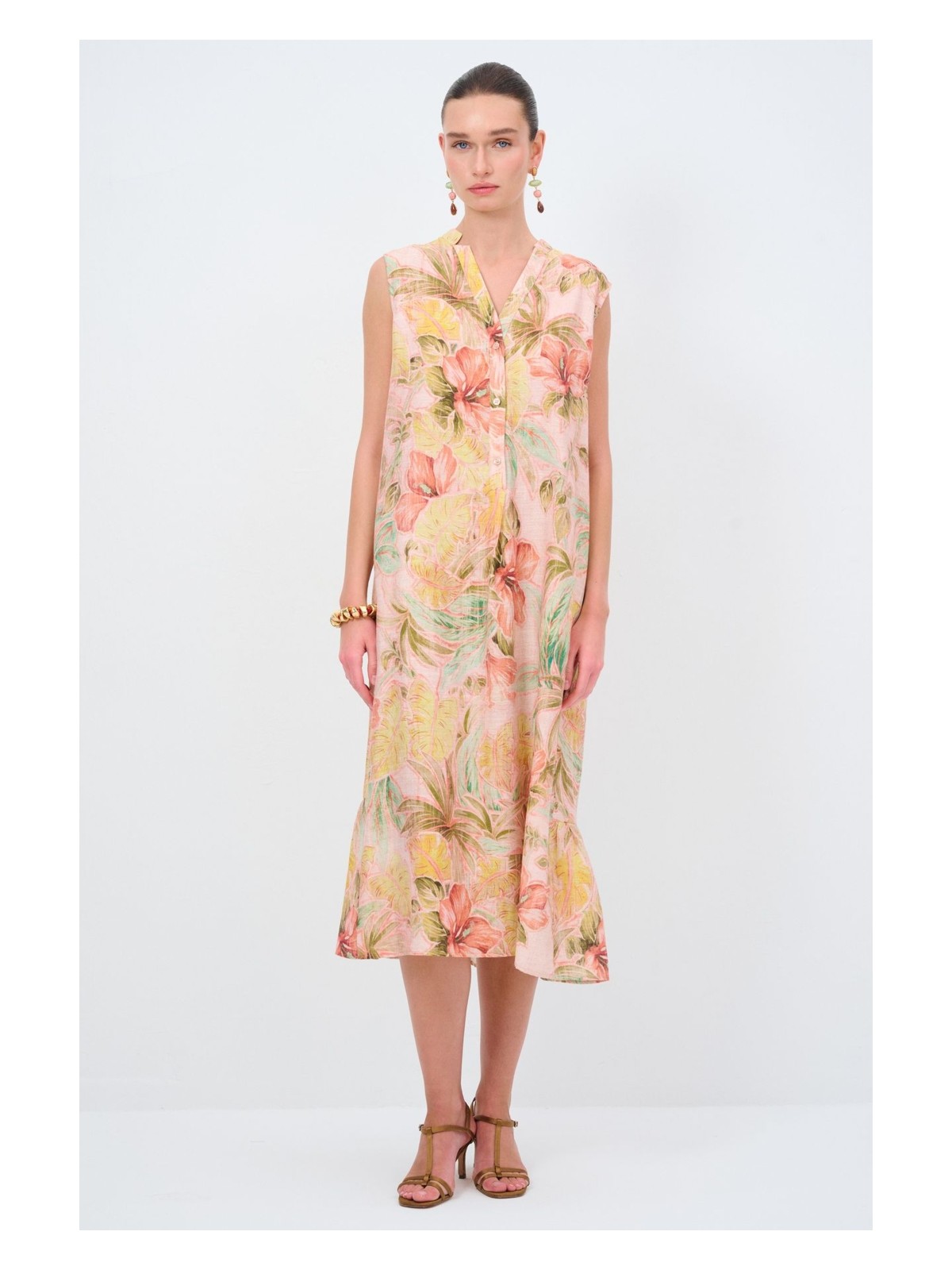 Love My Body Desenli Elbise