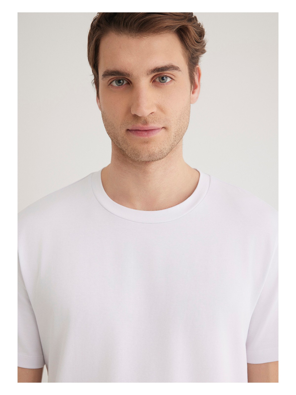 Mavi Stretch Beyaz Basic Tişört 061747-620 - Görsel 6